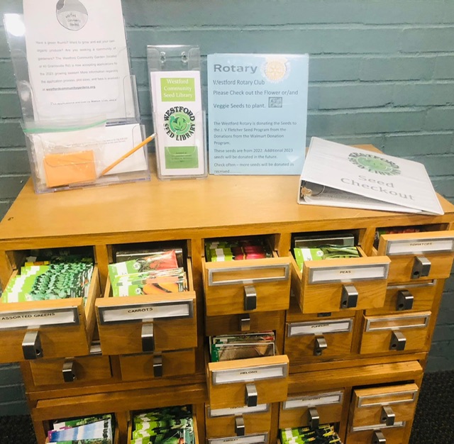 Westford Rotary Donates Seeds Rotary District 7910